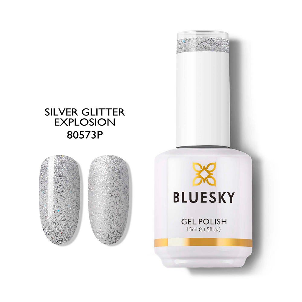 SILVER GLITTER EXPLOSION | Esmalte Profesional Gel Polish
